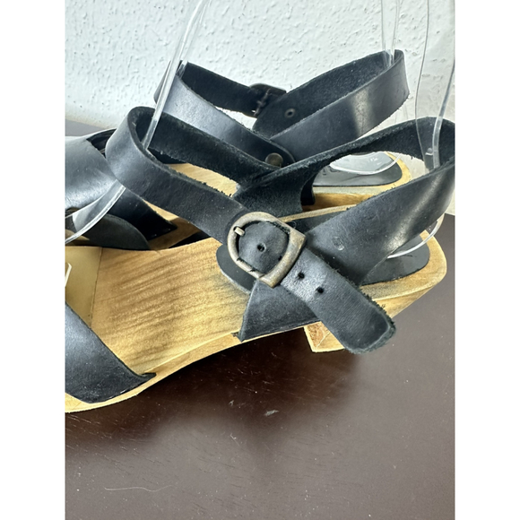 Sanita Wood Matrix Square Flex Sandal 39/8 Women’s Toe Separator Toe Gripper - Picture 3 of 12